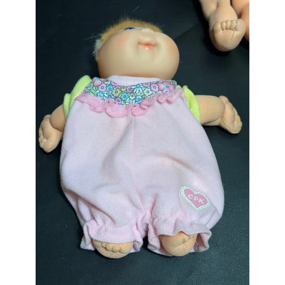 VTG 1996 Mattel Mini Cabbage Patch Kids Doll Lot of 3 Blonde Hair Blue Eyes 8